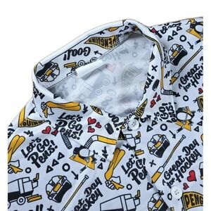 Pittsburgh Penguins Hawaiian Patterned Shirt Giveaway Size XL NHL Hockey 2025